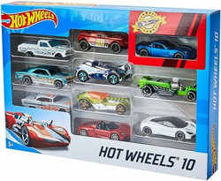 ZESTAW 10 SAMOCHODÓW HOT WHEELS POJAZDY AUTA 10PAK