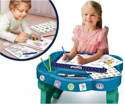 STOLICZEK ARTYSTYCZNY BLUEY KREATYWNY DO RYSOWANIA PISAKI NAKLEJKI LISCIANI