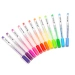 DŁUGOPISY ŻELOWE KOLOROWE FLUO NEONOWE JASKRAWE 12 kolorów KIDEA