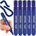 MARKER PERMANENTNY OFFICE PRODUCTS NIEBIESKI PISAK OKRĄGŁY - 5 szt.
