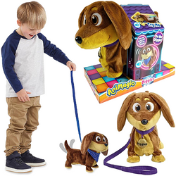 INTERAKTYWNY PIESEK CHODZI SZCZEKA BRĄZOWY DIGGLES DISCO GOLIATH ANIMAGIC