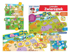 GRA EDUKACYJNA LOTERYJKA ZWIERZĄTEK - CLEMENTONI