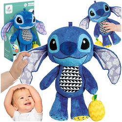 STITCH PLUSZAK MASKOTKA ZABAWKA SENSORYCZNA PRZYTULANKA SZELEŚCI DZWONECZEK