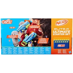 NERF ELITE JR 2w1 WYRZUTNIE CADET SCOUTFIRE BLASTER KARABIN PISTOLET HASBRO