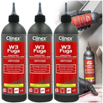 CLINEX W3 FUGA KONCENTRAT DO CZYSZCZENIA FUG I SPOIN MOCNY - 3 sztuki