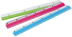 LINIJKA 30 cm ALUMINIOWO-PLASTIKOWA KEYROAD WYTRZYMAŁA GIĘTKA