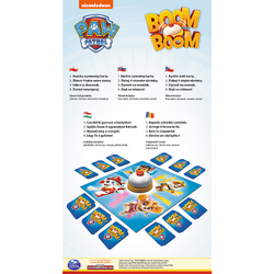 GRA PLANSZOWA ZRĘCZNOŚCIOWA PSI PATROL BOOM BOOM DZWONEK KARTY TREFL 01911