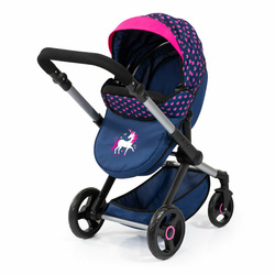 WÓZEK DLA LALEK XEO ŁÓŻECZKO TORBA AKCESORIA ŚPIWÓR SERDUSZKA BAYER