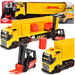 CIĘŻARÓWKA Z NACZEPĄ DHL TIR Z PRZYCZEPĄ AUTO ŚWIATŁO DŹWIĘK DICKIE TOYS