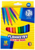FLAMASTRY ASTRA MAZAKI PISAKI SZKOLNE 12 WYRAZISTYCH ŻYWYCH KOLORÓW