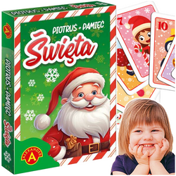 KARTY PIOTRUŚ MEMO PAMIĘĆ BOŻE NARODZENIE MIKOŁAJ ŚWIĘTA 25 KART ALEKSANDER