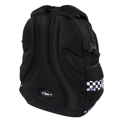 PLECAK SZKOLNY 4-KOMOROWY MŁODZIEŻOWY ST.RIGHT BP-01 SZACHOWNICA Z MOTYLAMI