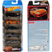 HOT WHEELS SZYBCY I WŚCIEKLI FAST & FURIOUS ZESTAW PIĘCIU SAMOCHODZIKÓW 