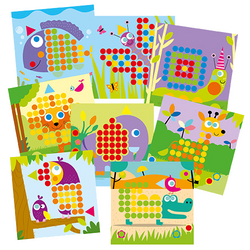 UKŁADANKA MOZAIKA SPRYTNE OCZKO PINEZKI GRZYBKI ZWIERZĄTKA 240 EL. ASKATO