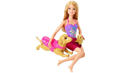 LALKA BARBIE PŁYWAJĄCY PIESEK I BASEN - MATTEL