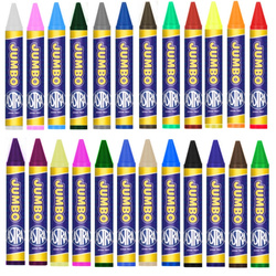 KREDKI ŚWIECOWE JUMBO GRUBE 24 KOLORY INTENSYWNE SZKOLNE ŻYWE ASTRA