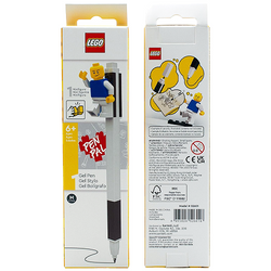 LEGO DŁUGOPIS ŻELOWY Z FIGURKĄ LUDZIK CZARNY KOLOR WKŁADU
