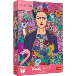 PUZZLE 1000 ELEMENTÓW FRIDA KAHLO: KWITNĄCA DUSZA UKŁADANKA TREFL 12096