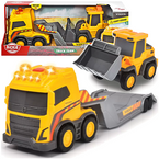 AUTO LAWETA SAMOCHÓD Z PRZYCZEPĄ VOLVO ŁADOWARKA KOŁOWA ŚWIATŁO DŹWIĘK