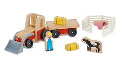 DREWNIANY TRAKTOR CIĄGNIK FARMA - MELISSA AND DOUG
