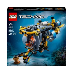 LEGO TECHNIC BADAWCZA ŁÓDŹ PODWODNA SUBMARINE OKRĘT GŁĘBINOWY KLOCKI 42201