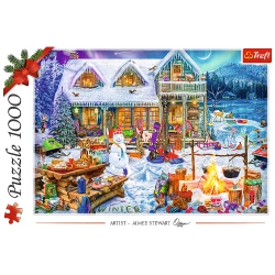 PUZZLE 1000 ZIMOWY CZAS ŚWIĘTA ZIMA BOŻE NARODZENIE UKŁADANKA TREFL 10948
