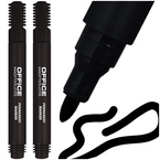 MARKER PERMANENTNY OFFICE PRODUCTS CZARNY PISAK OKRĄGŁY WODOODPORNY - 2 szt