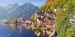 PUZZLE WIDOK HALLSTATT AUSTRIA GÓRY JEZIORO ALPY 4000 CASTORLAND 