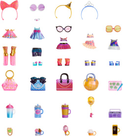 L.O.L. SURPRISE MEGA ZESTAW 4 LALKI FIGURKI 40 AKCESORIÓW TORT NA PRZYJĘCIE