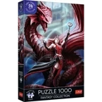 PUZZLE 1000 ELEMENTÓW FANTASY ANNE STOKES SZKARŁATNY SMOK 10902 TREFL