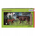 SCHLEICH FARM WORLD KROWA I DWA CIELAKI ZESTAW FIGUREK Z AKCESORIAMI 42392