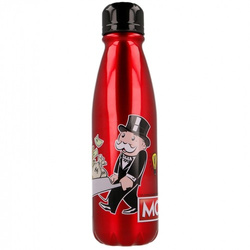 BIDON MONOPOLY ALUMINIOWY METALOWY BUTELKA NA WODĘ BANKIER 600ml