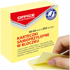 BLOCZEK KARTECZKI SAMOPRZYLEPNE OFFICE PRODUCTS KOSTKA 50x50mm 250 KARTEK