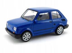SAMOCHÓD WELLY PRL 1:34 FIAT 126P MALUCH NIEBIESKI