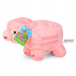 MINECRAFT PLUSZAK MASKOTKA ŚWINIA PRZYTULANKA PIXELE MIĘKKA PLUSZOWA