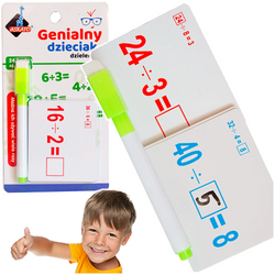 GENIALNY DZIECIAK DZIELENIE FISZKI MATEMATYCZNE NAUKA LICZENIA ASKATO