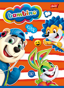 ZESZYT BAMBINO A5 16 KARTEK KRATKA UNIPAP SZKOLNY LAMINOWANY - 2 szt.