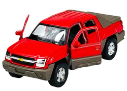 CHEVROLET AVALANCHE 2002 CZERWONY METALOWY SAMOCHÓD KOLEKCJONERSKI WELLY