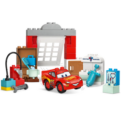 LEGO DUPLO AUTA WIZYTA MCQUEENA W WARSZTACIE WÓJTA ZYGZAK DUŻE KLOCKI 10456