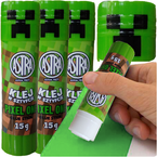 KLEJ W SZTYFCIE ASTRA SZKOLNY 15G WYDAJNY MOCNY MINECRAF PIXEL ONE - 3 szt.