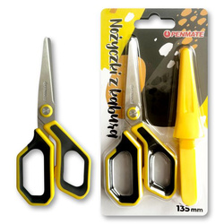 NOŻYCZKI Z KABURĄ BIUROWE SZKOLNE BEZPIECZNE NIERDZEWNE 13,5cm PENMATE