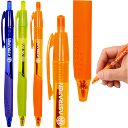 DŁUGOPIS AUTOMATYCZNY TROPIC 0.7MM MIX - ASTRA - 3 szt.