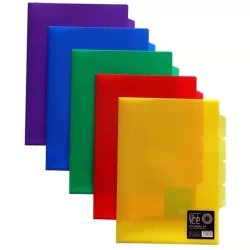 KOSZULKA OFERTÓWKA A4 L PP Z 3 PRZEKŁADKAMI KOLOROWA OBWOLUTA KIESZEŃ