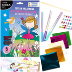 WYKLEJANKI METALICZNE KREATYWNE MAGICZNY ŚWIAT WRÓŻKI FOLIE DIAMENTY KIDEA