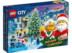 LEGO CITY KALENDARZ ADWENTOWY ŚWIĄTECZNY KLOCKI 60381 OTWIERANA PLANSZA