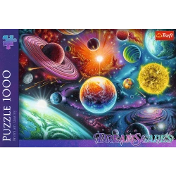 PUZZLE 1000 KOSMICZNA PRZYGODA DREAMSCAPES PLANETY UKŁADANKA TREFL 10931