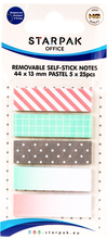 ZAKŁADKI KARTECZKI INDEKSUJĄCE 5X25 PASTEL STARPAK