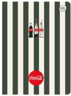 ZESZYT SZKOLNY A5 W KRATKĘ 80 KARTEK 70g COCA COLA JAPAN INTERDRUK