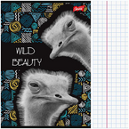 ZESZYT A5 W KRATKĘ 60 KARTEK LAMINOWANY UNIPAP MAJEWSKI WILD BEAUTY