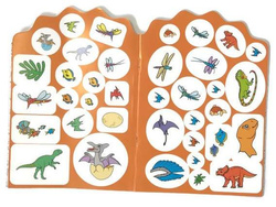KOLOROWANKA Z NAKLEJKAMI DINOZAURY + NAKLEJKI